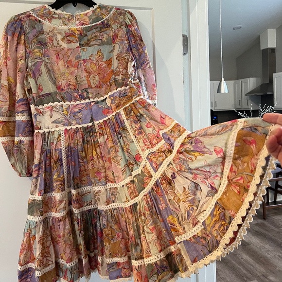 Zimmermann Linen Mini Dress AU 3/Large - Picture 3 of 7